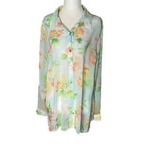 J. Jill petite floral blouse  large